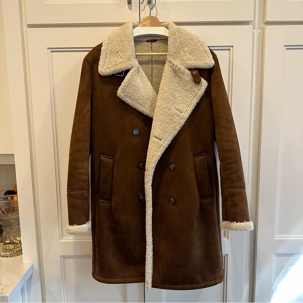 Zara Fur and Suede Coat